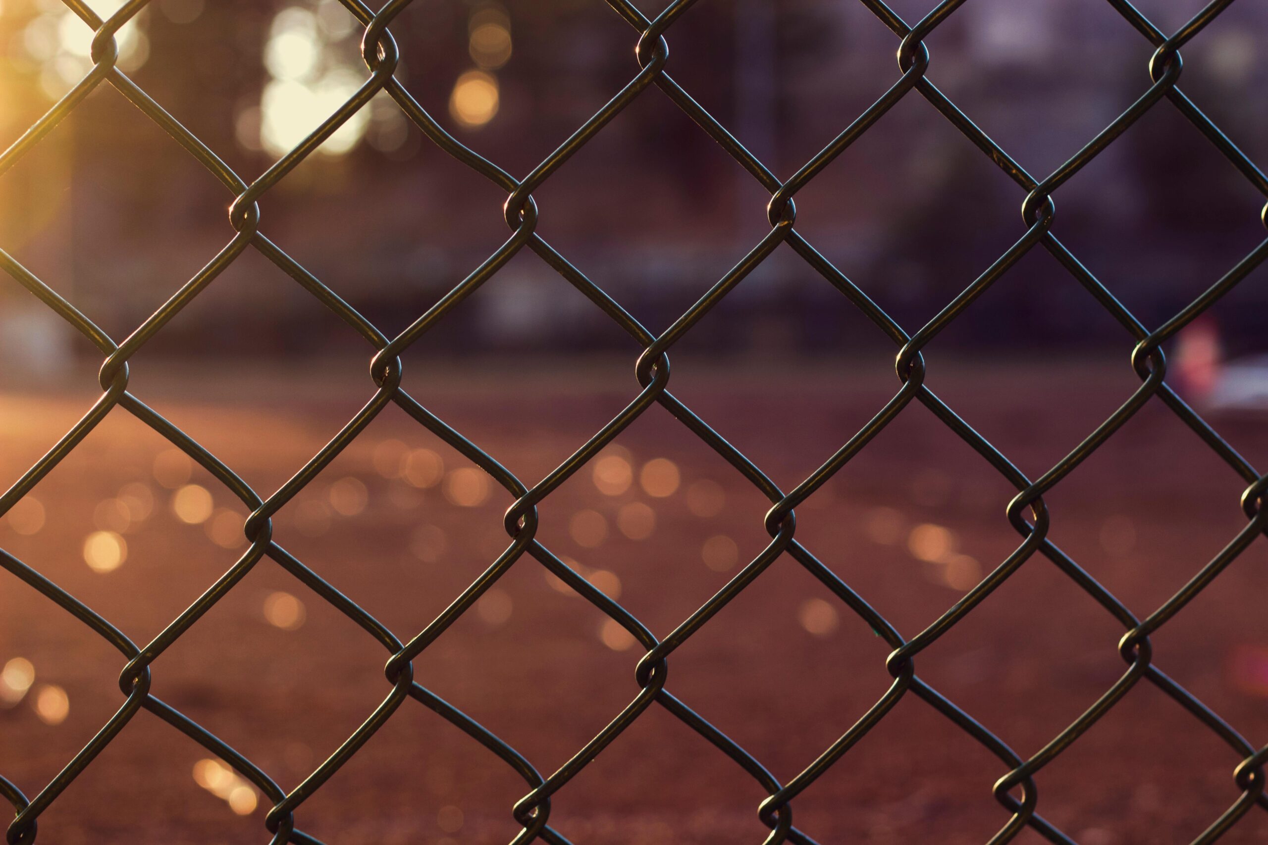 A commercial fence.